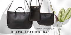 CLASKA / Black Leather Bag