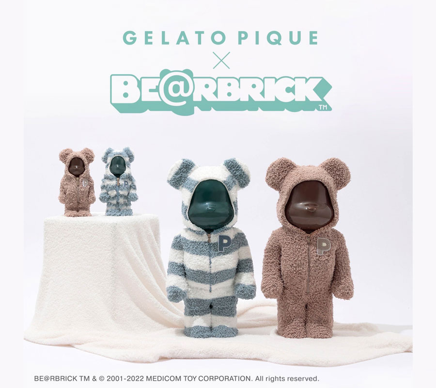 ホワイト BE@RBRICK - GELATO PIQUE × BE@RBRICK 1000% (MNT-F)の通販