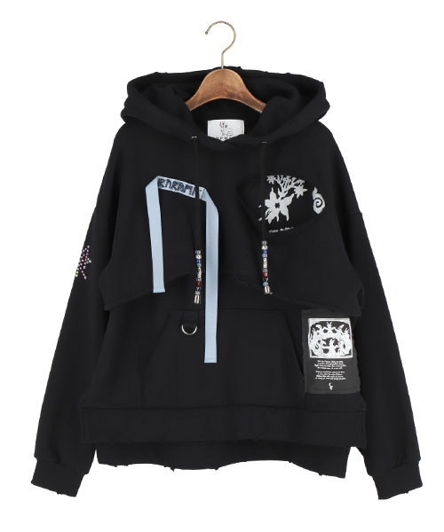 bind rune layered hoodie｜KIDILL KYOTO キディル キョウト