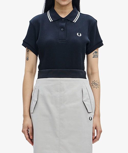 Ribbed Polo Shirt｜FRED PERRY フレッドペリー
