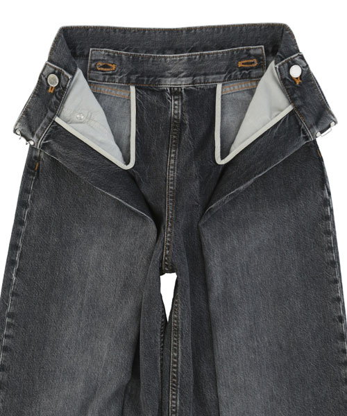 WASHED DENIM WIDE PANTS（LONG LENGTH）｜JOHNLAWRENCESULLIVAN