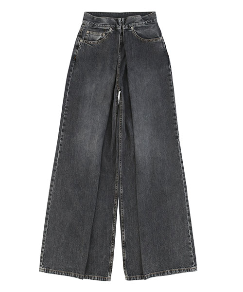 WASHED DENIM WIDE PANTS（LONG LENGTH）｜JOHNLAWRENCESULLIVAN