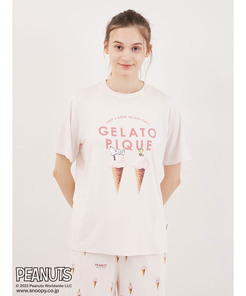 PEANUTS】ワンポイントTシャツ｜gelato pique ジェラート ピケ