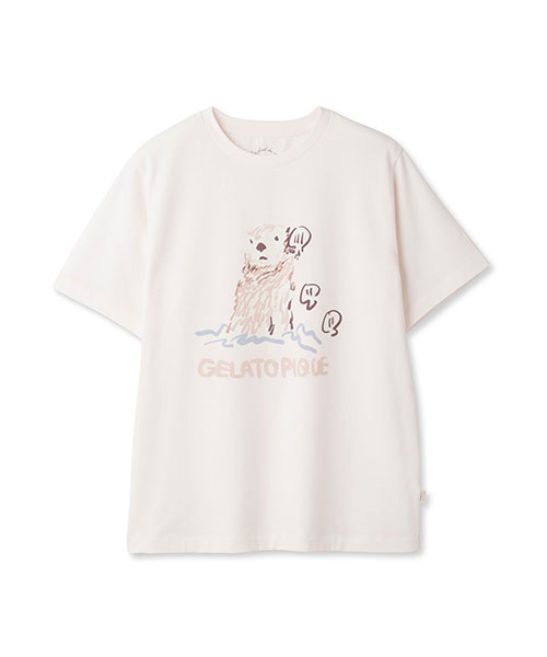 ラッコワンポイントTシャツ｜gelato pique ジェラート ピケ