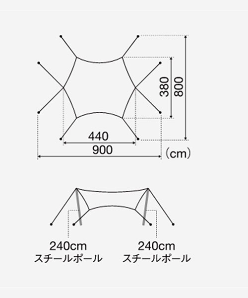 ランドネスト M テントタープセット｜Snow Peak キャンピンググッズ