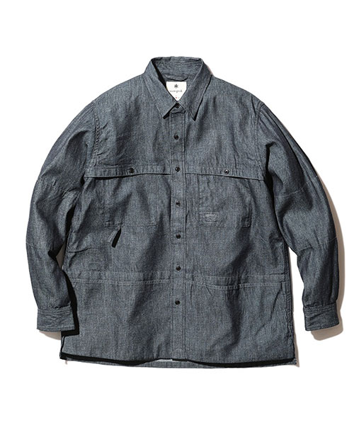 TAKIBI Light Denim Utility Shirt｜Snow Peak アパレル スノーピーク