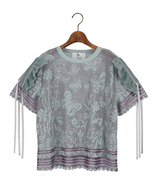 rurumu: butterfly JQ knit T | betta.gp